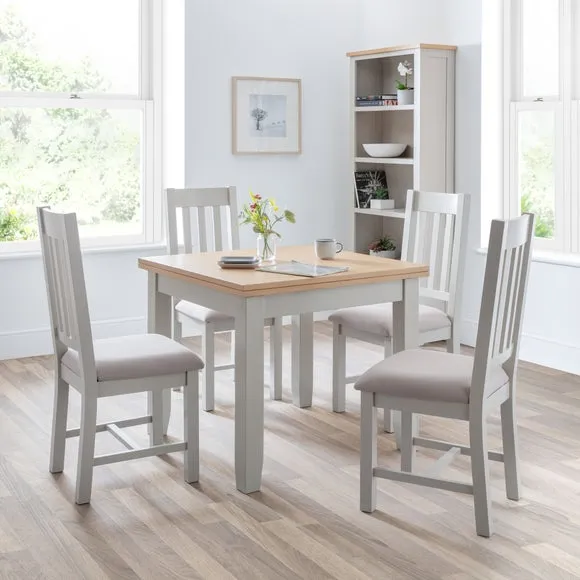 Set of 2 Dining Chairs - Blue, Oak image