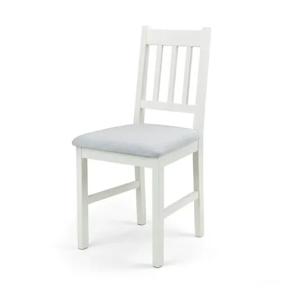 Set of 2 Dining Chairs - Ivory, Faux Linen