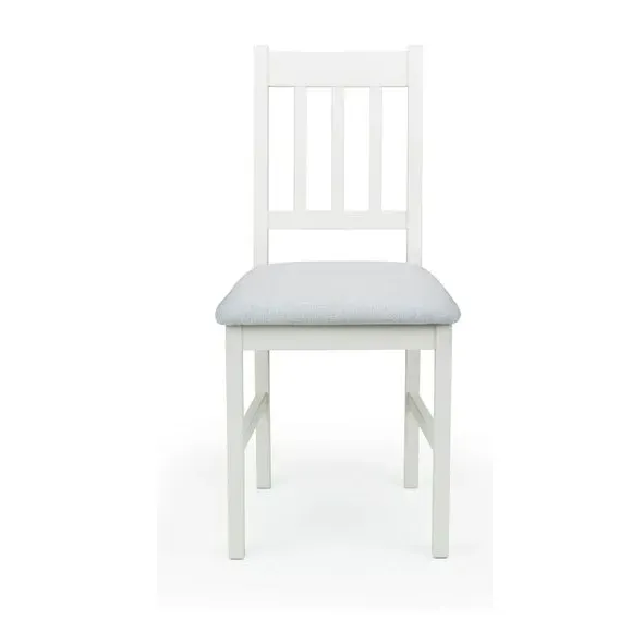 Set of 2 Dining Chairs - Ivory, Faux Linen