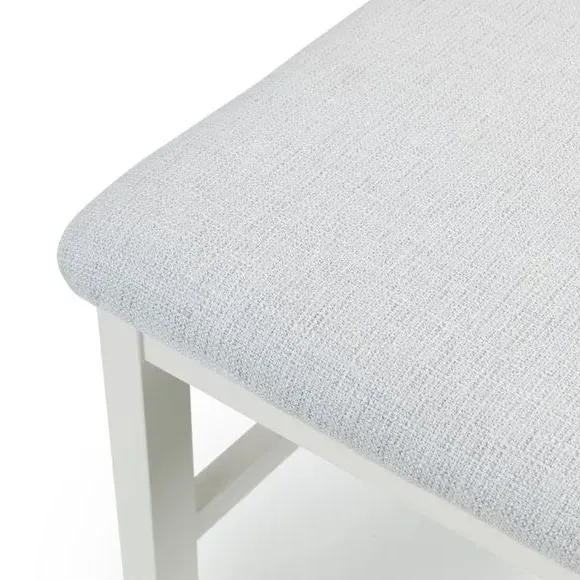 Set of 2 Dining Chairs - Ivory, Faux Linen