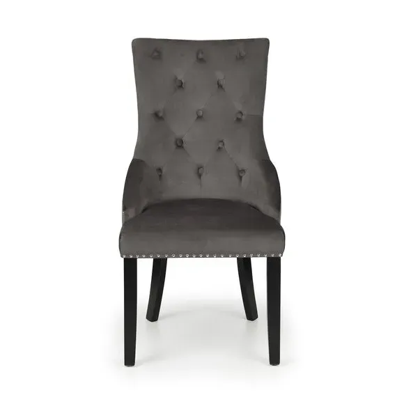 Set of 2 Knockerback Dining Chairs - Grey