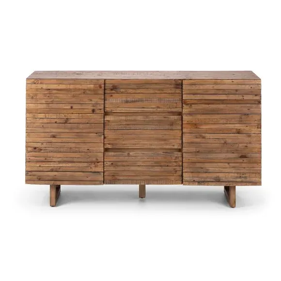 Sideboard with Storage - Brown, Reclaimed Wood
