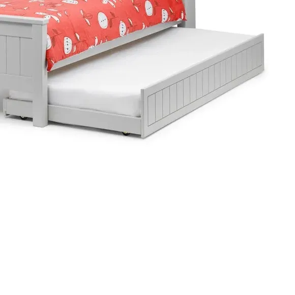 Single Trundle Bed with Storage - Grey, Lacquer
