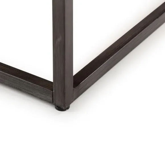 Square Coffee Table - Dark Oak, Solid Wood
