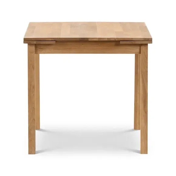Square Extendable Dining Table - Oak, Solid Wood