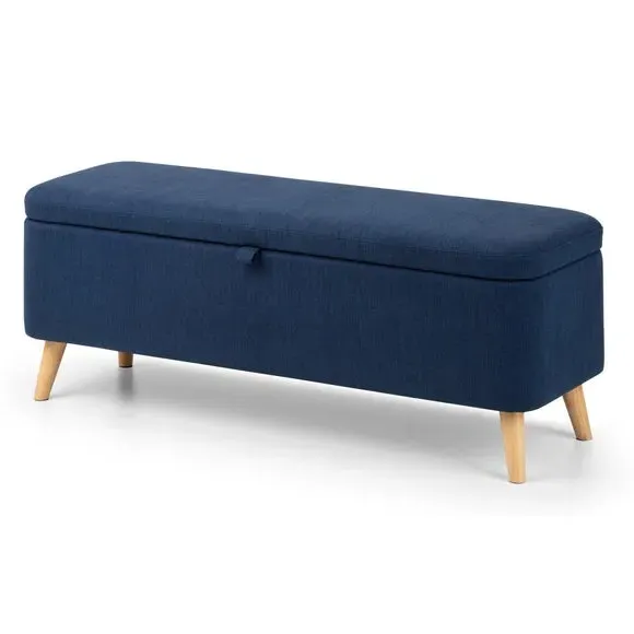 Storage Bench with Lift Top - Blue, Linen