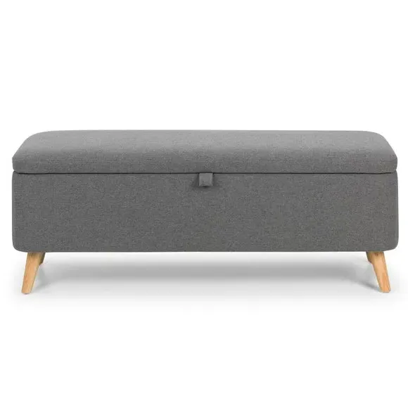 Storage Bench with Lift Top - Grey, Linen