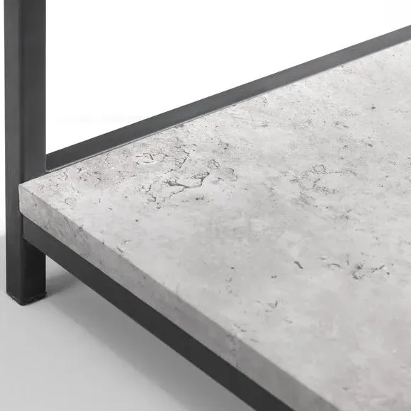 Tall Bookcase with 5 Shelves - Grey, Steel