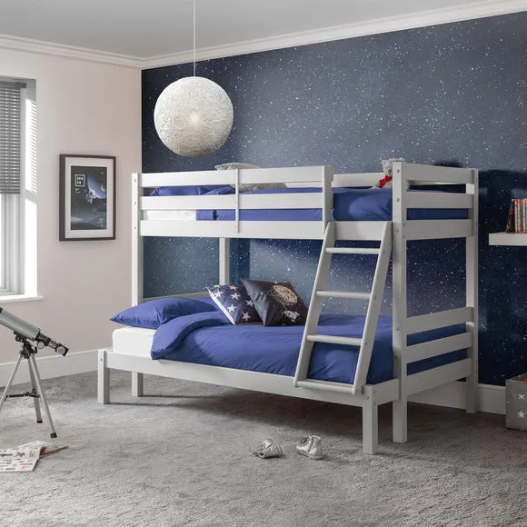 Triple Sleeper Bunk Bed Frame - Dove Grey