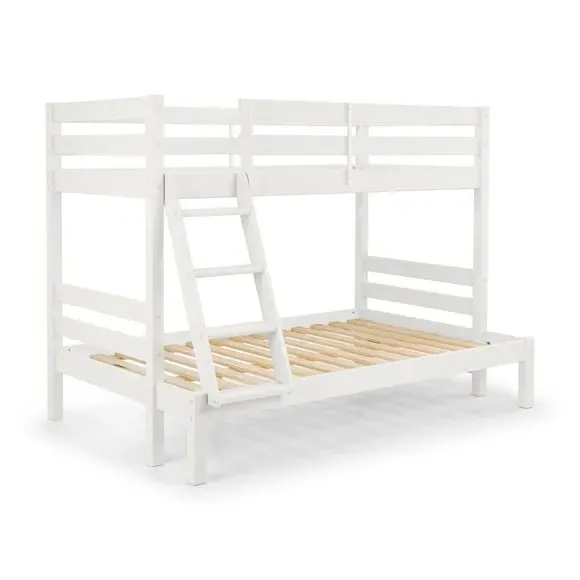 Triple Sleeper Bunk Bed Frame - White