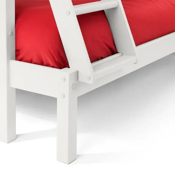 Triple Sleeper Bunk Bed Frame - White