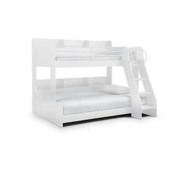 Triple Sleeper Bunk Bed Frame - White