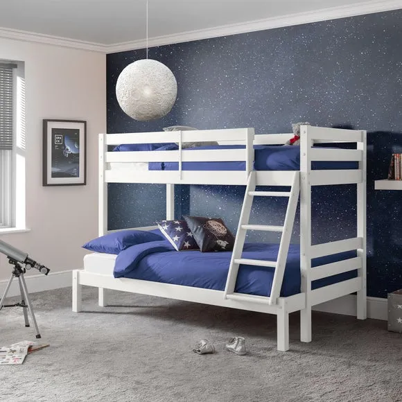 Triple Sleeper Bunk Bed Frame - White