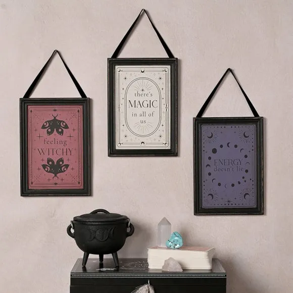 Hanging Plaque with Butterfly Design - Wood