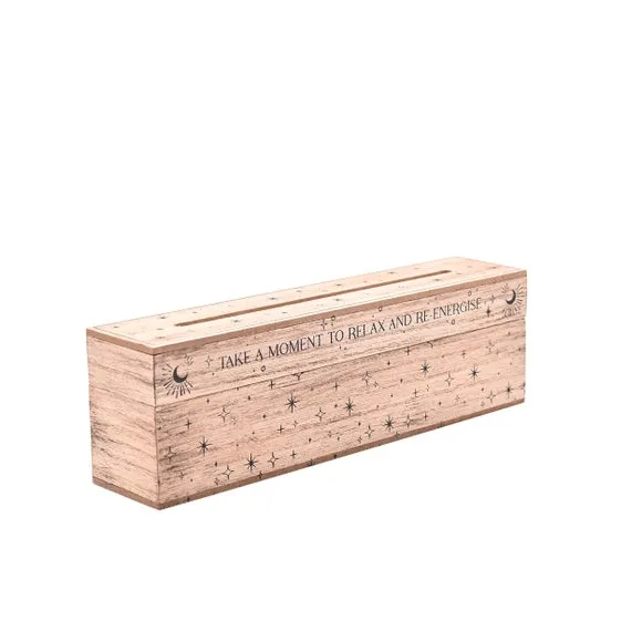Incense Storage Box with Holder - Brown, Wood image