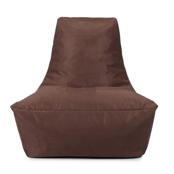 Bean Bag Chair - Chocolate, Faux Suede