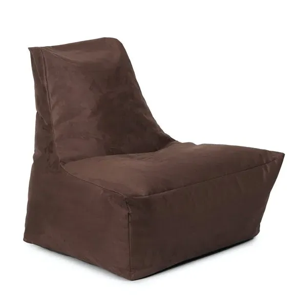 Bean Bag Chair - Chocolate, Faux Suede image