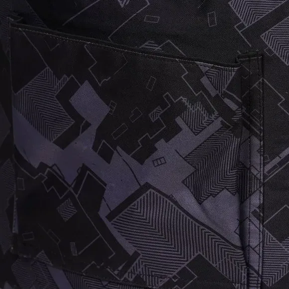 Bean Bag Stool with Pocket - Black, Fabric