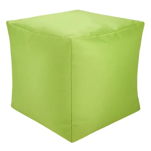 Cube Bean Bag with Zip Opening - Lime