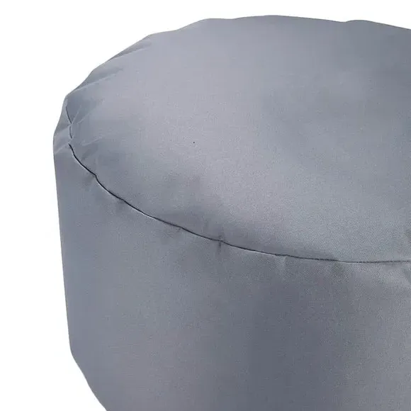 Round Drum Bean Bag Water-Resistant - Grey