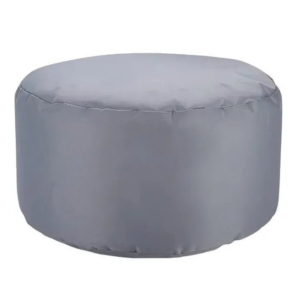 Round Drum Bean Bag Water-Resistant - Grey image