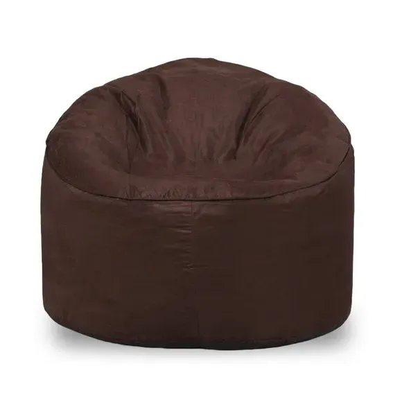 Square Bean Bag Chair Refillable - Brown, Faux Suede