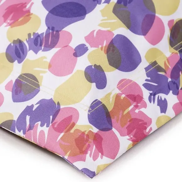 XL Floor Cushion Leaf Print - Multicolor, Fabric