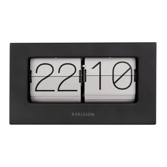 Boxed Flip Mantel Clock - Grey image