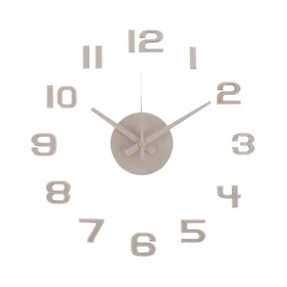 DIY Numbers Wall Clock - Grey image