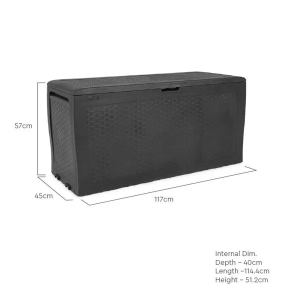 270L Outdoor Storage Box - Anthracite, Resin