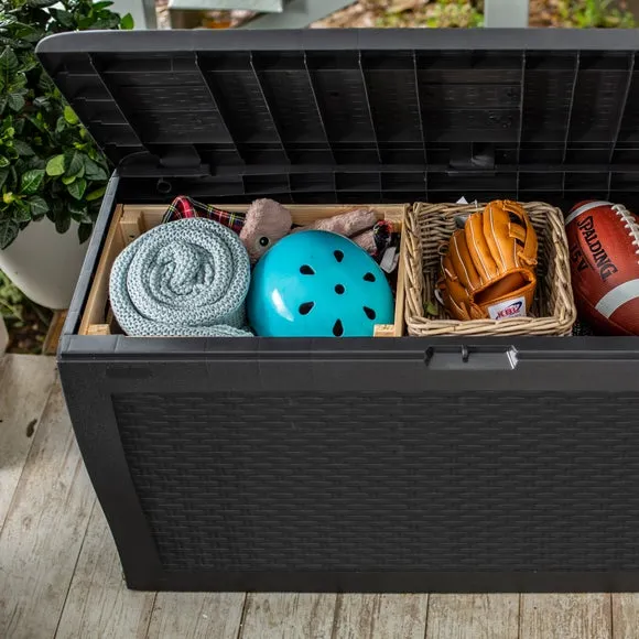 270L Outdoor Storage Box - Anthracite, Resin