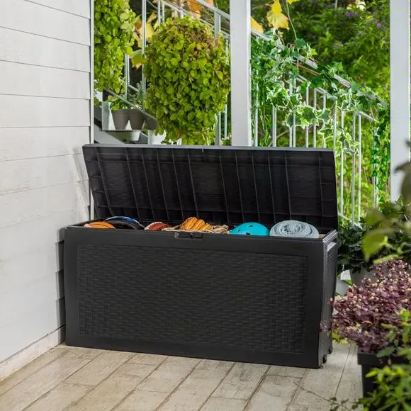 270L Outdoor Storage Box - Anthracite, Resin image