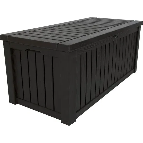 Outdoor Storage Box - Black, Weather-Resistant