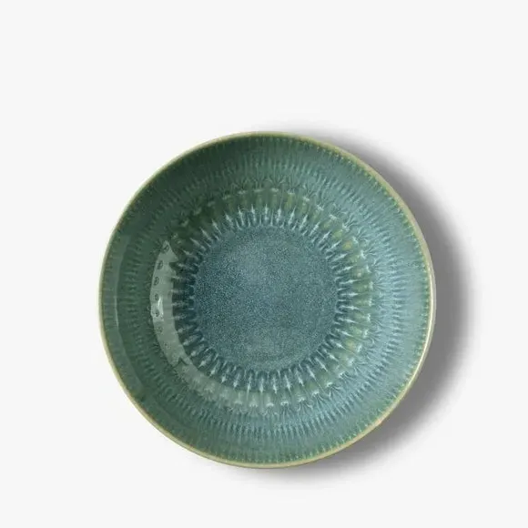 Set of 2 Cereal Bowls - Green, Stoneware