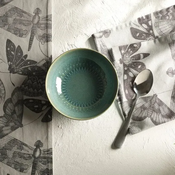 Set of 2 Cereal Bowls - Green, Stoneware image