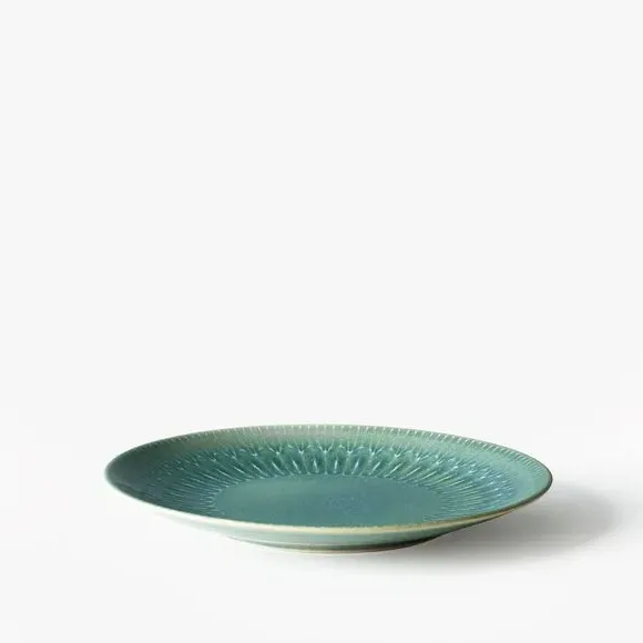 Set of 2 Salad Plates - Green, Stoneware