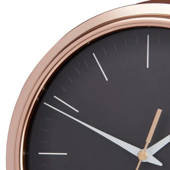 Analogue Wall Clock - Copper, Plastic