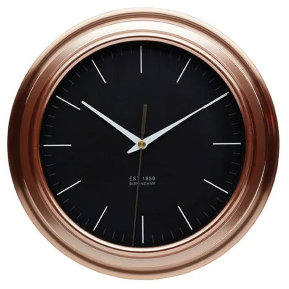 Analogue Wall Clock - Copper, Plastic image