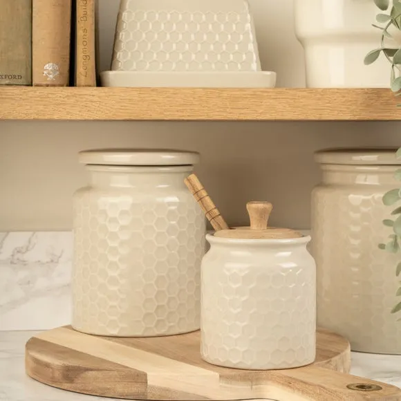Honeycomb Utensil Holder - Grey