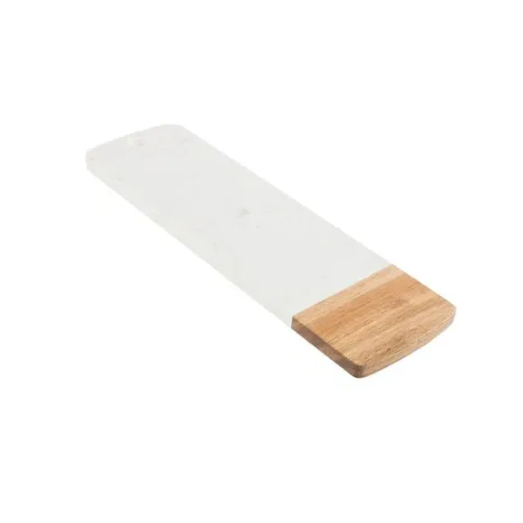 Rectangular Serving Board - White, Marble