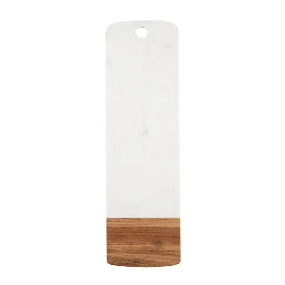 Rectangular Serving Board - White, Marble image