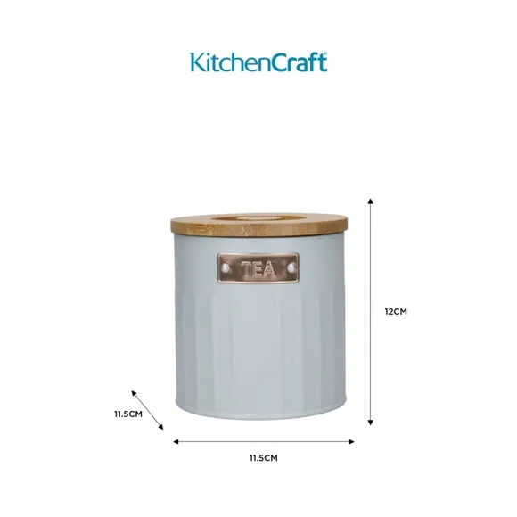 3-Piece Canister Set Airtight - Grey, Metal