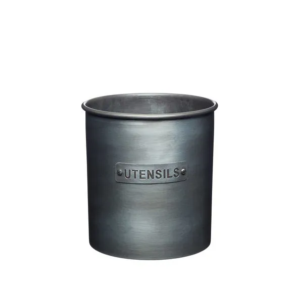 Metal Utensil Holder - Silver, Iron image