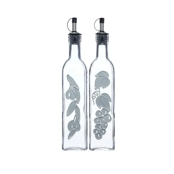 Oil and Vinegar Dispenser Set - Multicolor, Glass image