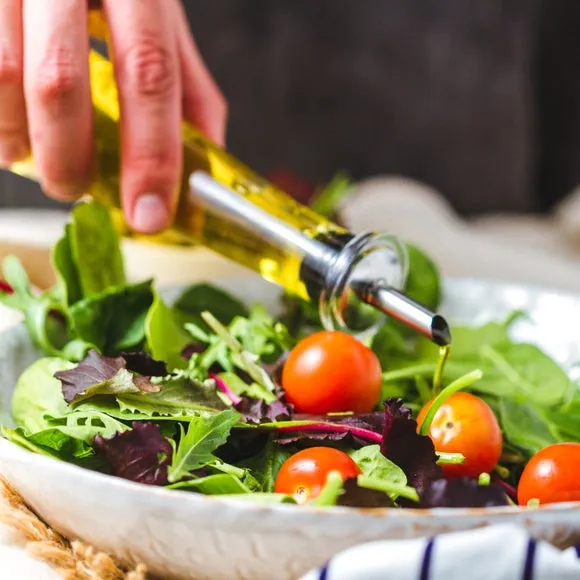 Pyramid Oil Bottle with Spout - Clear, Glass