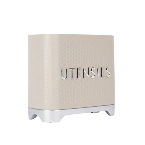 Rectangular Utensil Holder - White, Steel