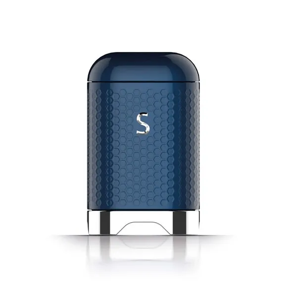 Square Storage Canister with Lid - Black, Steel