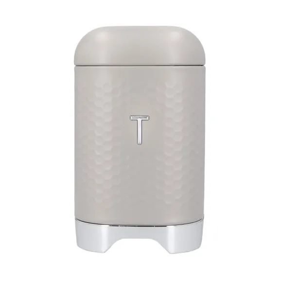 Square Storage Canister with Lid - White, Steel