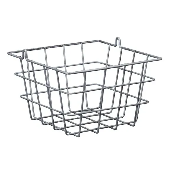Two Tier Wire Storage Baskets - Silver, Steel