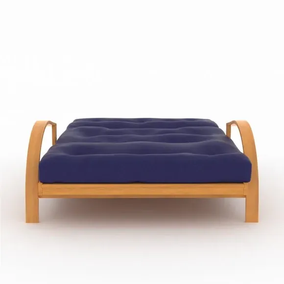 2-Seater Futon Sofa Bed - Navy, Cotton